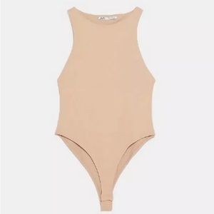 Zara bodysuit nude